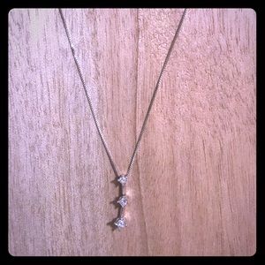 Diamond drop necklace